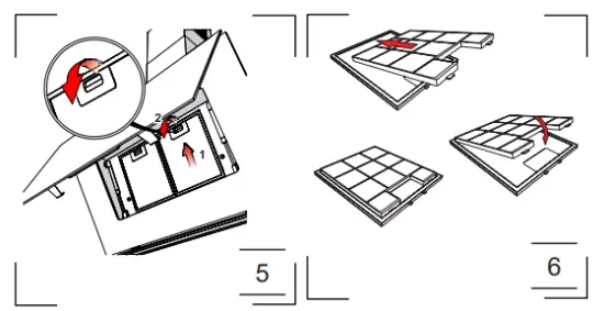 Amica OKC9659S Kitchen Extractor Hood - 6