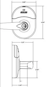 Fig 1 Exterior of the lock