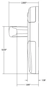 Fig 3 Interior of the lock