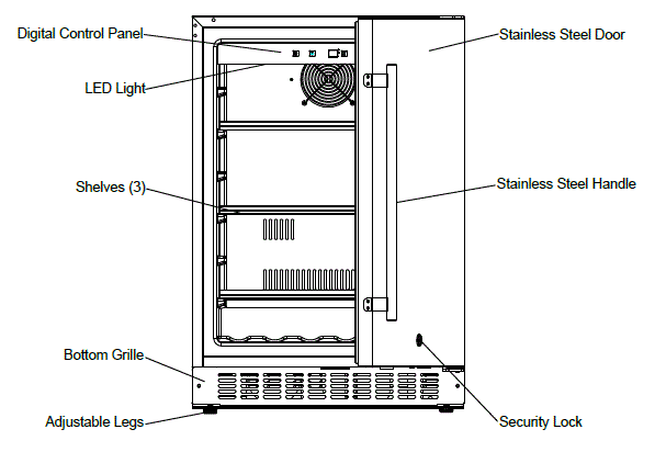 SUMMIT SPR627OS Outdoor and Indoor Frost-Free Refrigerator-1