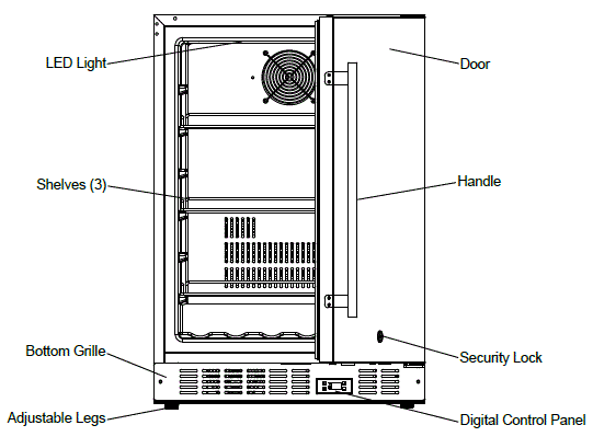SUMMIT SPR627OS Outdoor and Indoor Frost-Free Refrigerator-2