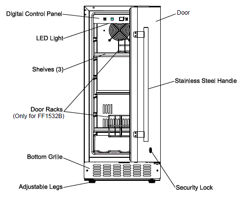 SUMMIT SPR627OS Outdoor and Indoor Frost-Free Refrigerator-3