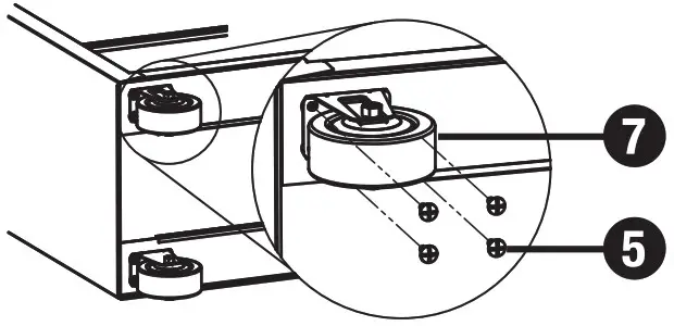 MASTERCRAFT 50 Chest and Cabinet -Repeat for the two swivel castors