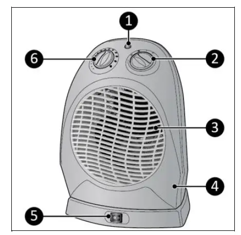 hornbach 2000 Watt Fan heater fig 2
