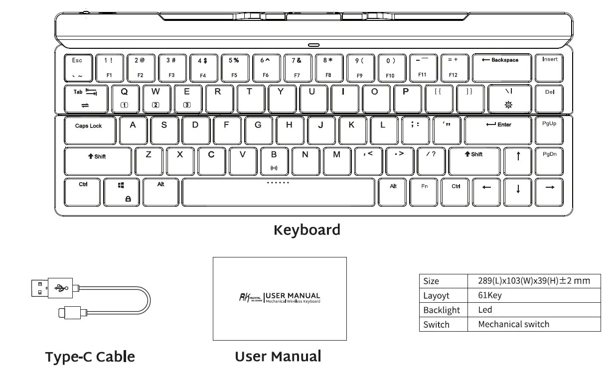 ROYAL KLUDGE RK925 Mechanical Keyboard 1