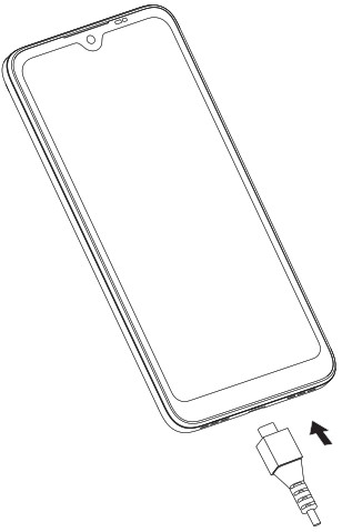 TCL T602DL 30 Z Smartphone - Charging battery