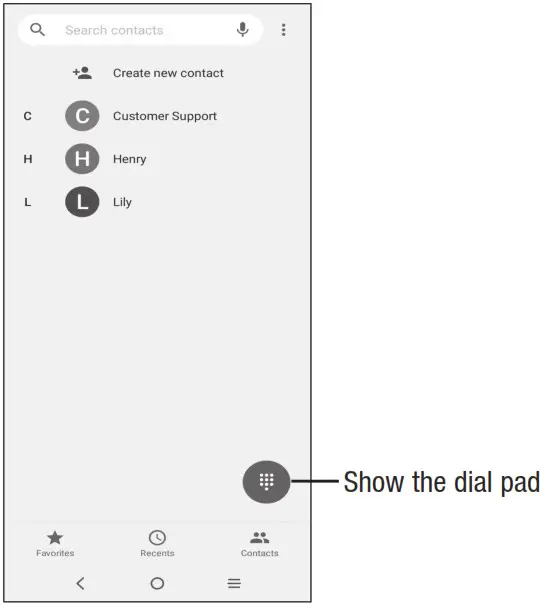 TCL T602DL 30 Z Smartphone - Placing a call