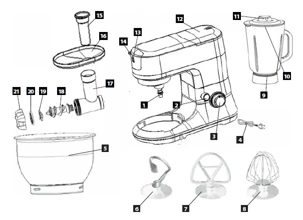 CONCEPT-RM-4420-Kitchen-machine-FIG-1