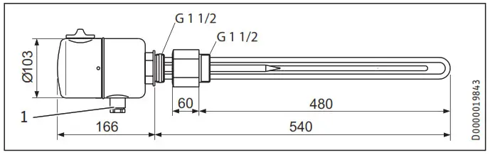 STIEBEL ELTRON BGC 2 Immersion Heater - BGC4