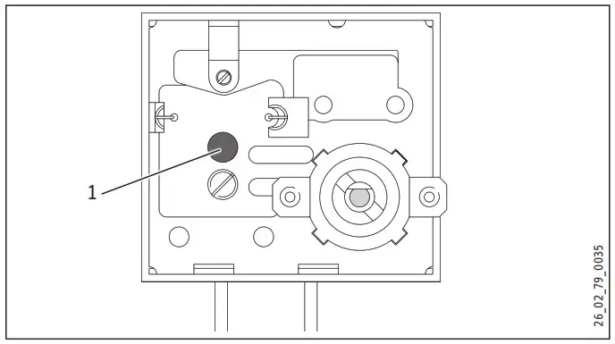 STIEBEL ELTRON BGC 2 Immersion Heater - High limit safety cut-out reset button