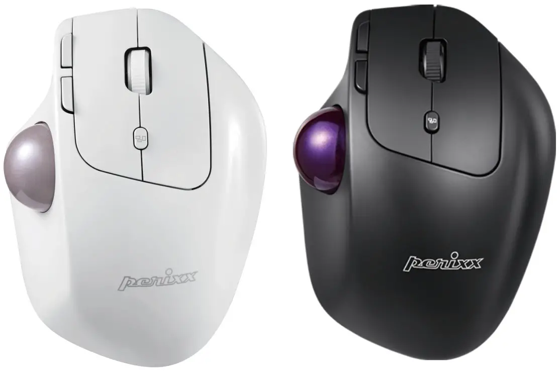 perixx PM 720 Wireless Bluetooth Ergonomic Vertical Trackball Mouse