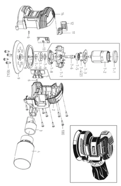 TOTAL-TROSLI2001-20V-Battery-Orbit-Sander-FIG-7