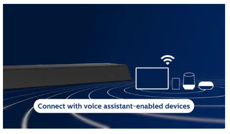 PHILIPS TAB8405 2 1 Channel Soundbar with Wireless Subwoofer - Connect