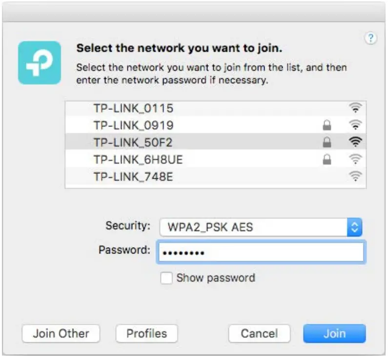 tp link Archer T4U Plus AC1300 Dual Antennas High Gain Wireless USB Adapter - password