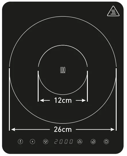 HENDI Cooker Model 2000 - Maximum pan size