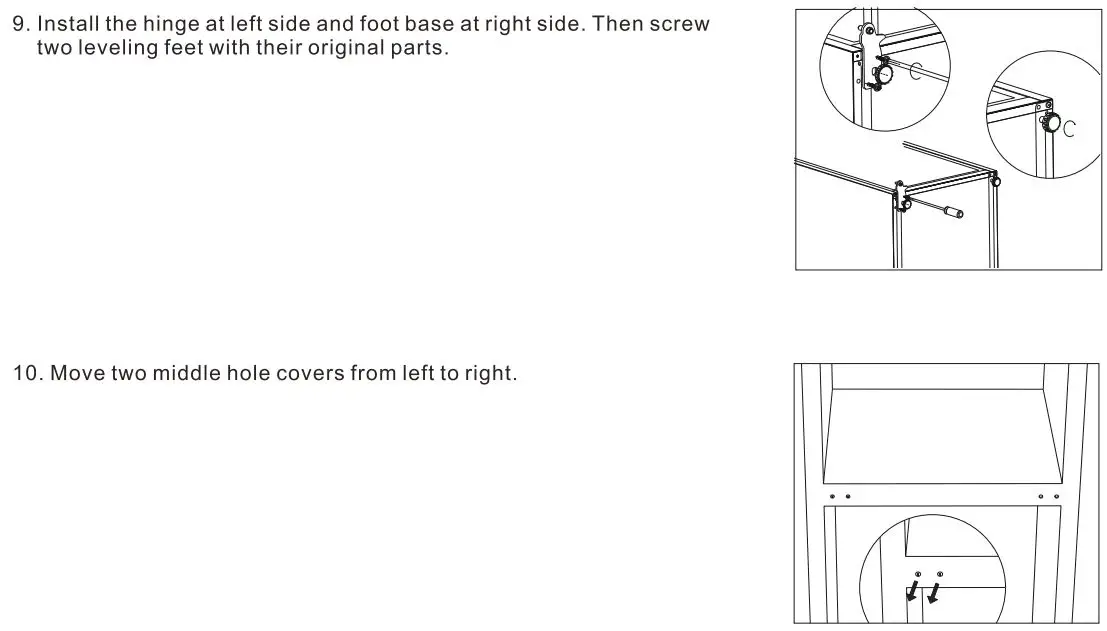 Continental Edison CEFC260DB 260 L Bottom Freezer Fridge Instructions - Reverse Door