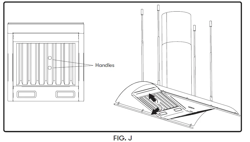 ZEPHYR CTP-E36CSX Trapeze 36 Inch Shell Only Island Mount Range Hood FIG (28)
