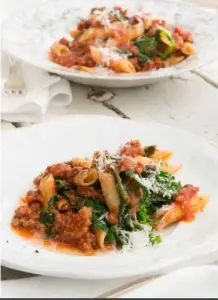 Penne Pasta with Sausage-Tomato Ragú
