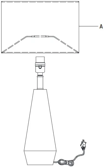 HAMPTON BAY HDP15307 Keswick Table Lamp - Service Parts