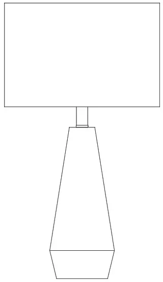 HAMPTON BAY HDP15307 Keswick Table Lamp - cover