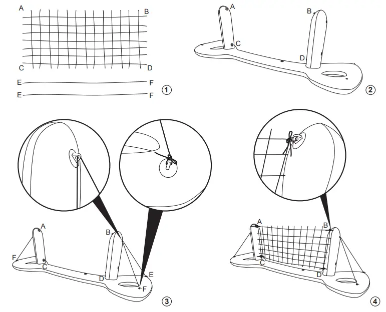 Bestway 43164974 Inflatable Volleyball Set - Fig