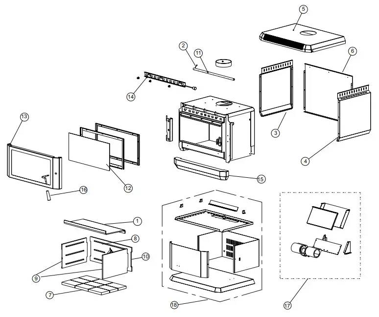 REGENCY F250B Hume Freestanding Wood Fire - Figure 8