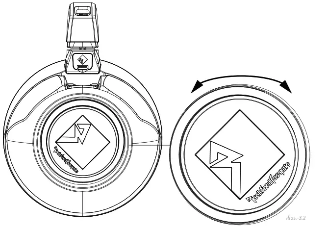 Rockford Fosgate MOWL-65MB Element Ready Moto Cans Speaker - 6