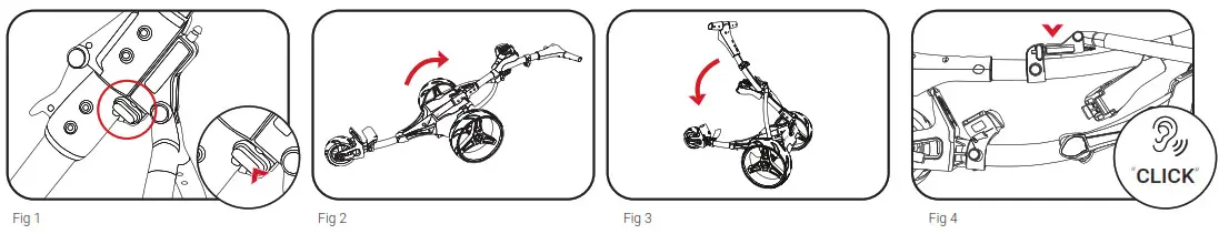 MOTOCADDY S1 Electric Trolley - securely before carrying