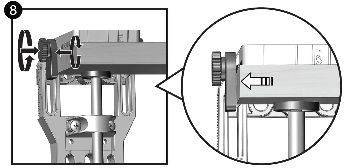 MILESCRAFT-1334-Imperial-JointMaster-Self-Clamping-Aluminum-Doweling-Jig-21