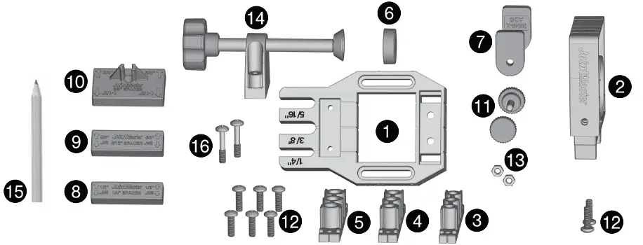 MILESCRAFT-1334-Imperial-JointMaster-Self-Clamping-Aluminum-Doweling-Jig-30