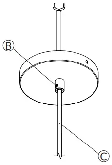 tala Basalt Single Pendant in Brass-fig4