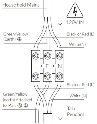 tala Basalt Single Pendant in Brass-fig6