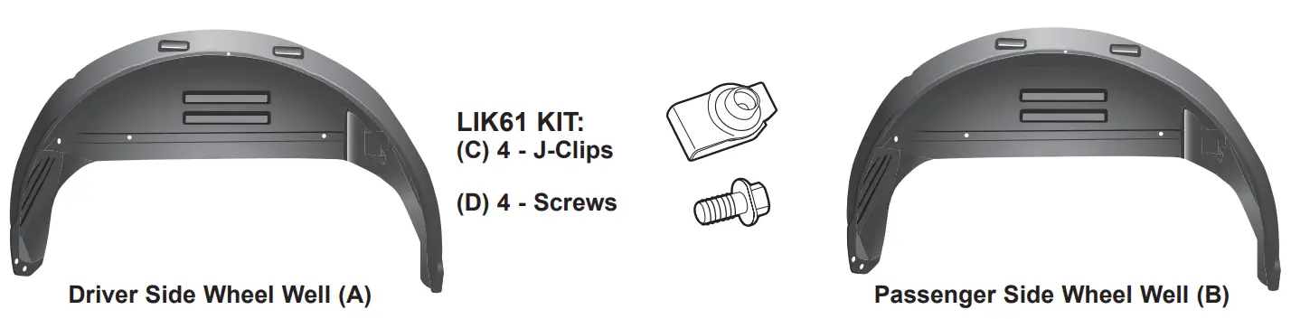 HUSKY LINERS Wheel Well Liners -