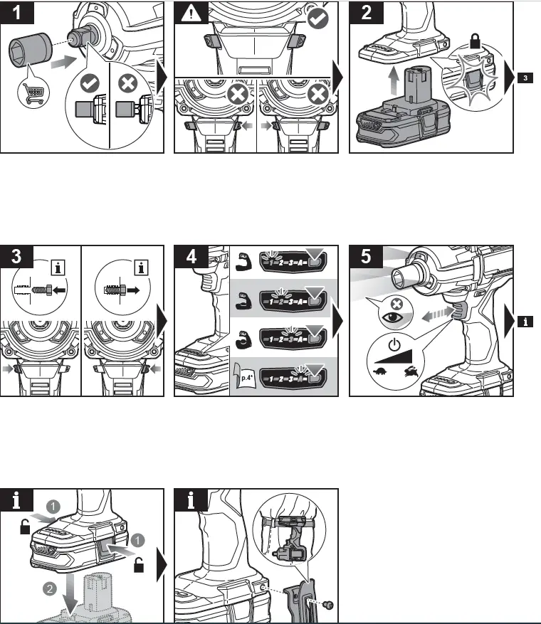 RYOBI RIWH18X-0 cordless Brushless High Torque Impact Wrench 3
