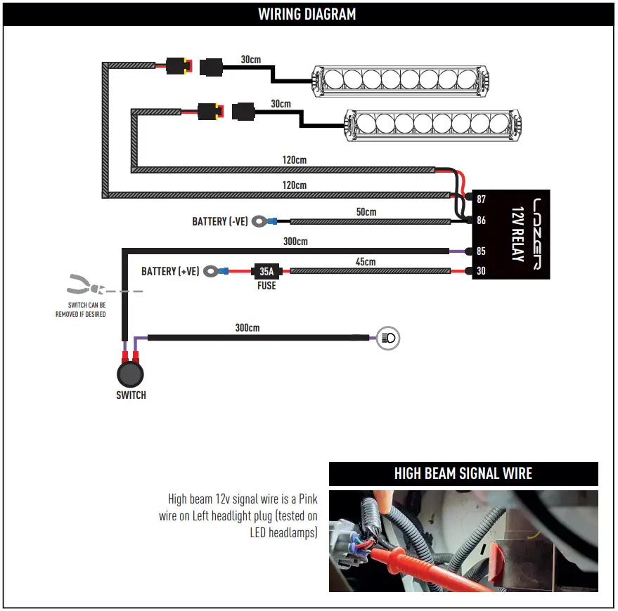 LDZER ISUZU DMAX 2017  Grille Mounting Kit for Linear 6 - fig 12