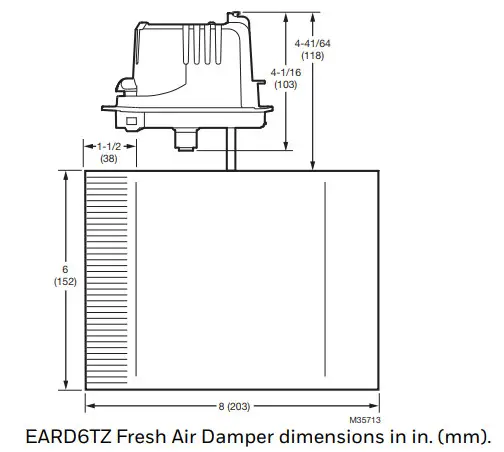 Honeywell Home Y8150 Fresh Air Ventilation- EARD6TZ