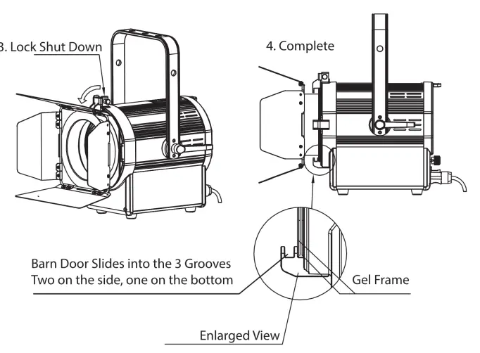 ADJ FR150Z 8-inch 130-watt LED Fresnel Light - Fig6
