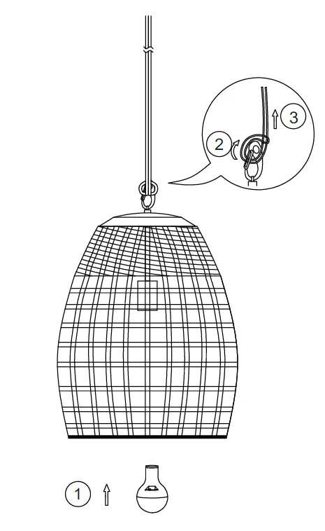 LeuchtenDirekt 19921-79 DAVID LED Pendant Light 1