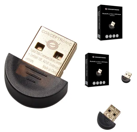 equip CBT40NANO Bluetooth 4.0 Class 1 USB Adapter -
