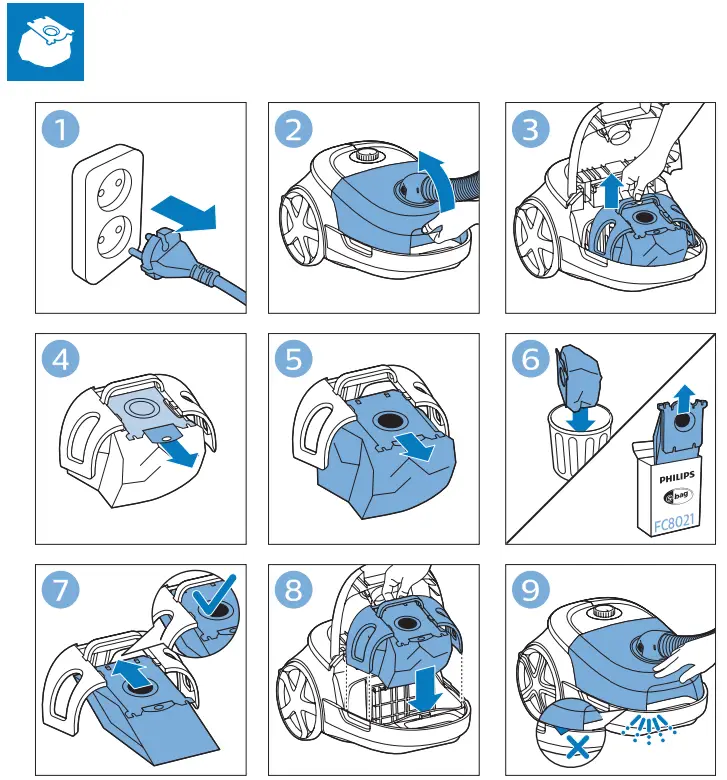 PHILIPS FC8580 Performer Active Bagged Vacuum Cleaner - fig 6