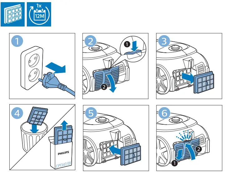 PHILIPS FC8580 Performer Active Bagged Vacuum Cleaner - fig 8