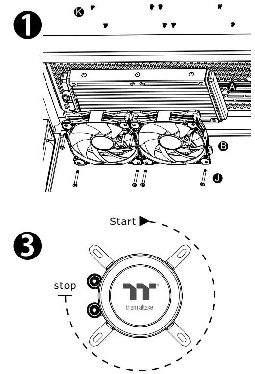 thermaltake Floe Ultra 240 RGB All In One Liquid Cooler - fig 2