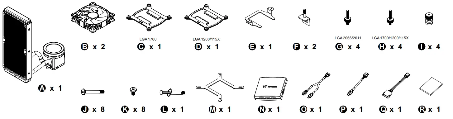 thermaltake Floe Ultra 240 RGB All In One Liquid Cooler