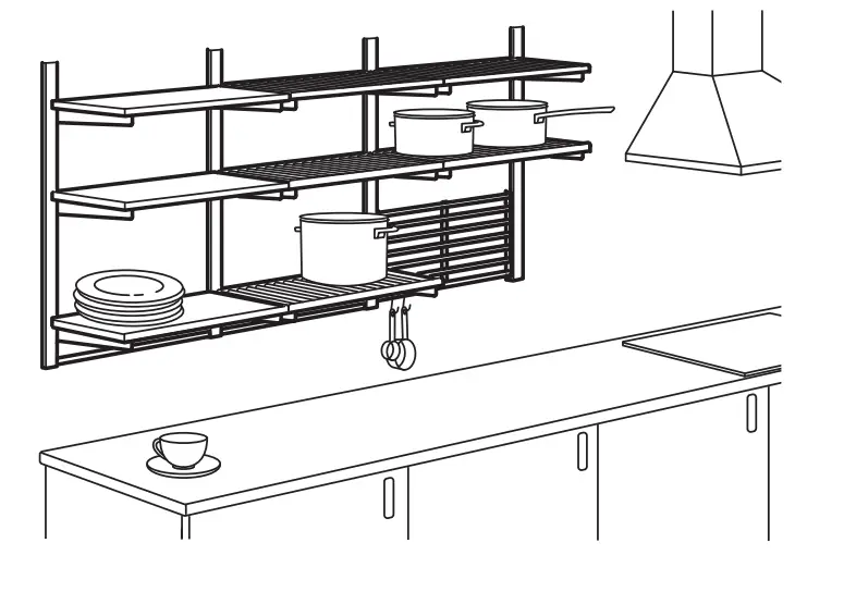 IKEA KUNGSFORS Stainless Steel Shelf - Ready-made combinations 10