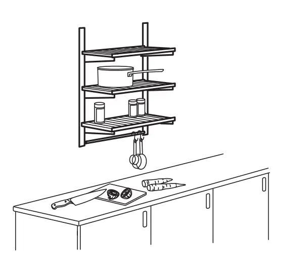 IKEA KUNGSFORS Stainless Steel Shelf - Ready-made combinations 4
