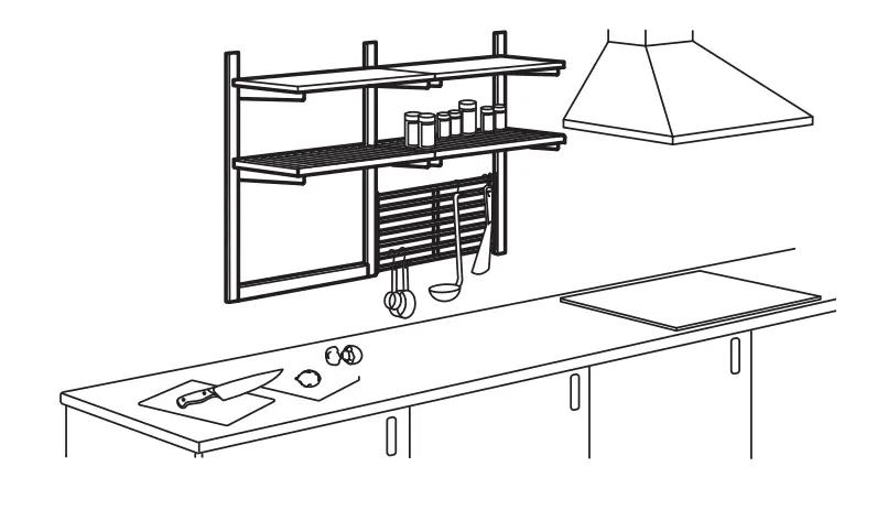 IKEA KUNGSFORS Stainless Steel Shelf - Ready-made combinations 8