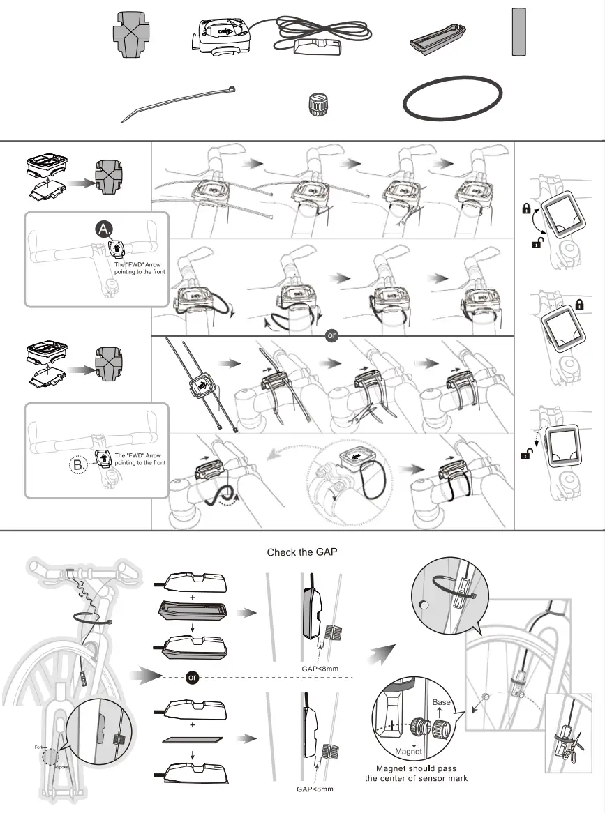 TopAction B8 B10 B12 Series Cycle Computer - fig 13