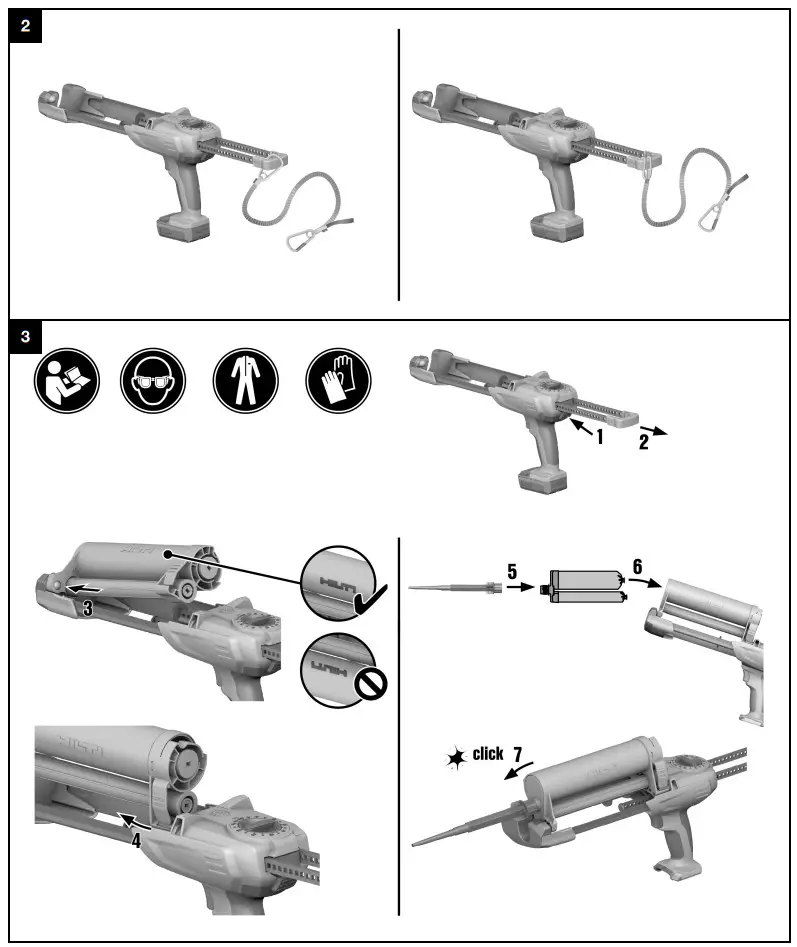 HILTI HDE 500­A12 Cordless mortar dispenser - Chemical anchor - Figure 2
