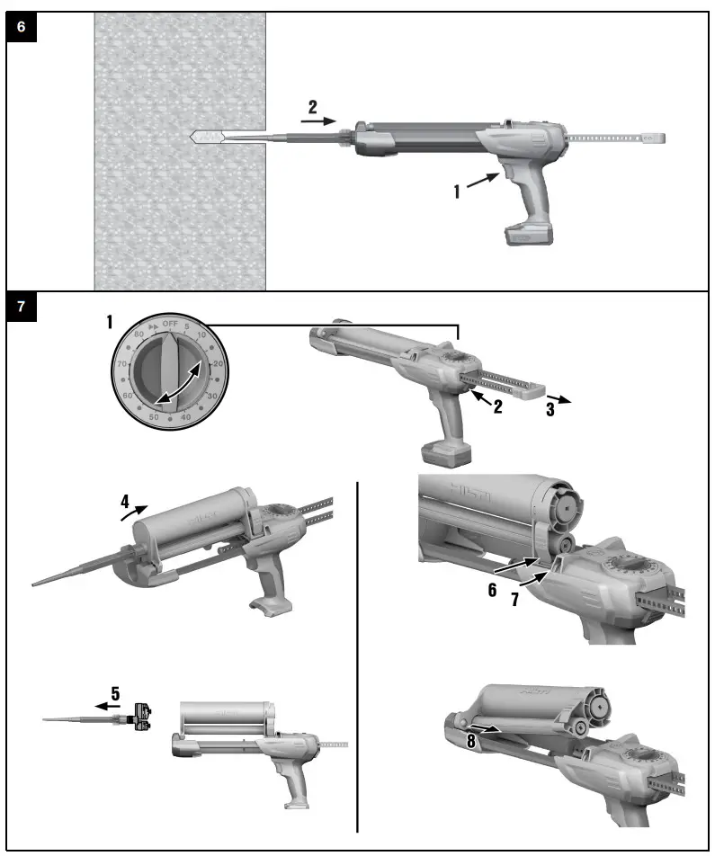 HILTI HDE 500­A12 Cordless mortar dispenser - Chemical anchor - Figure 4