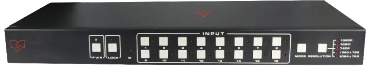VigilLink VLML-16X1H13 16x1 HDMI 1.3 Switcher with Seamless Switching and Multiview-FIG1